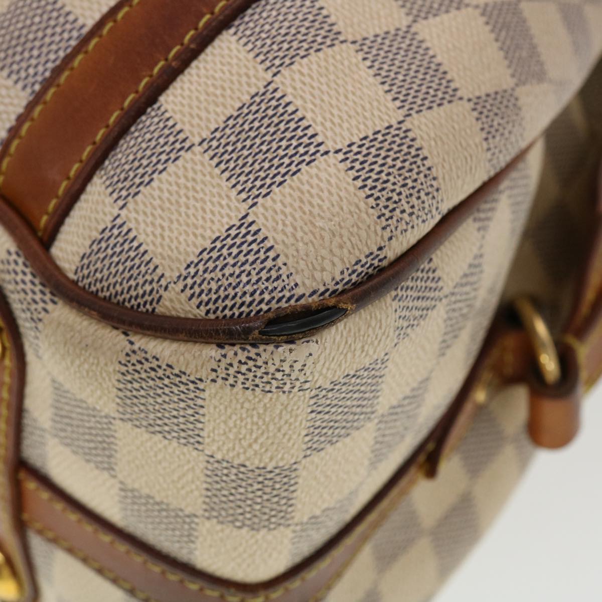 LOUIS VUITTON Damier Azur Stresa PM Tote Bag M51188 LV Auth bs4944