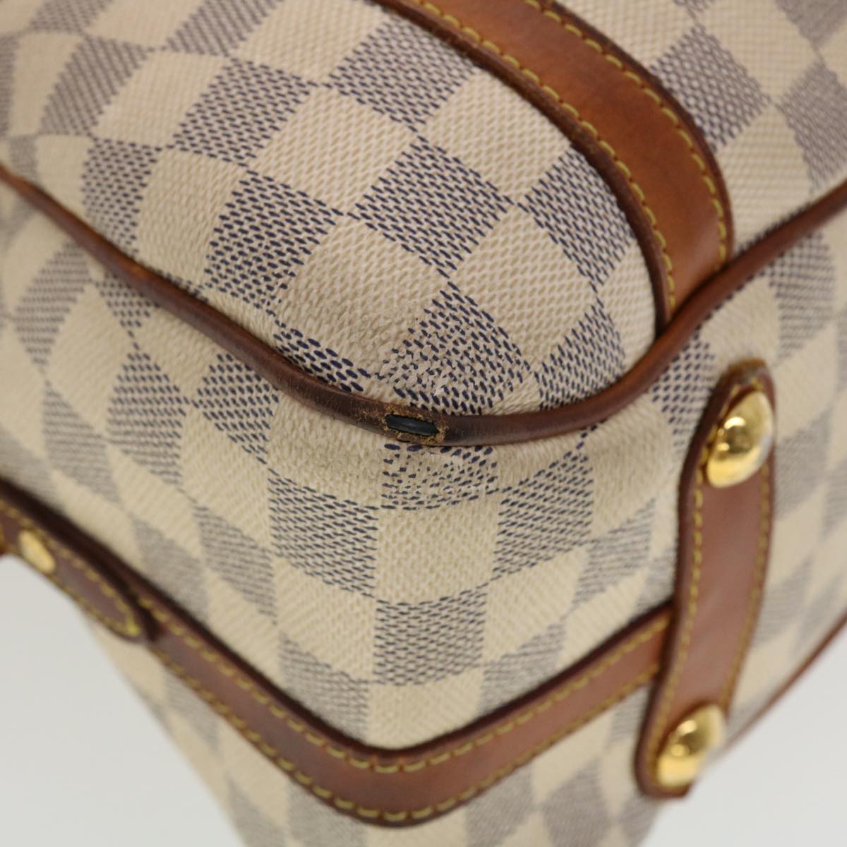 LOUIS VUITTON Damier Azur Stresa PM Tote Bag M51188 LV Auth bs4944