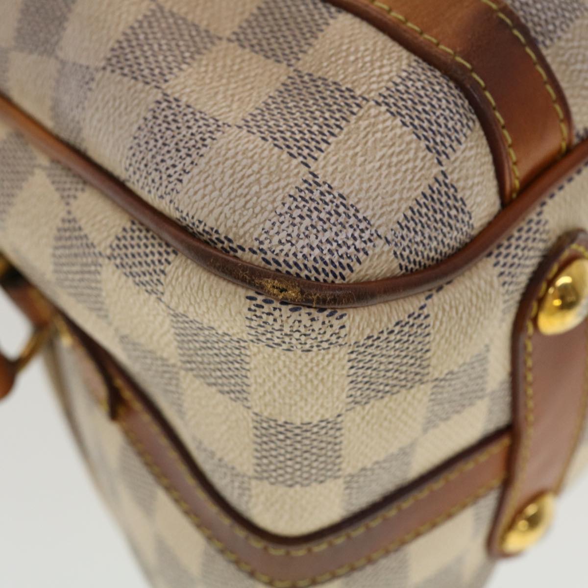 LOUIS VUITTON Damier Azur Stresa PM Tote Bag M51188 LV Auth bs4944