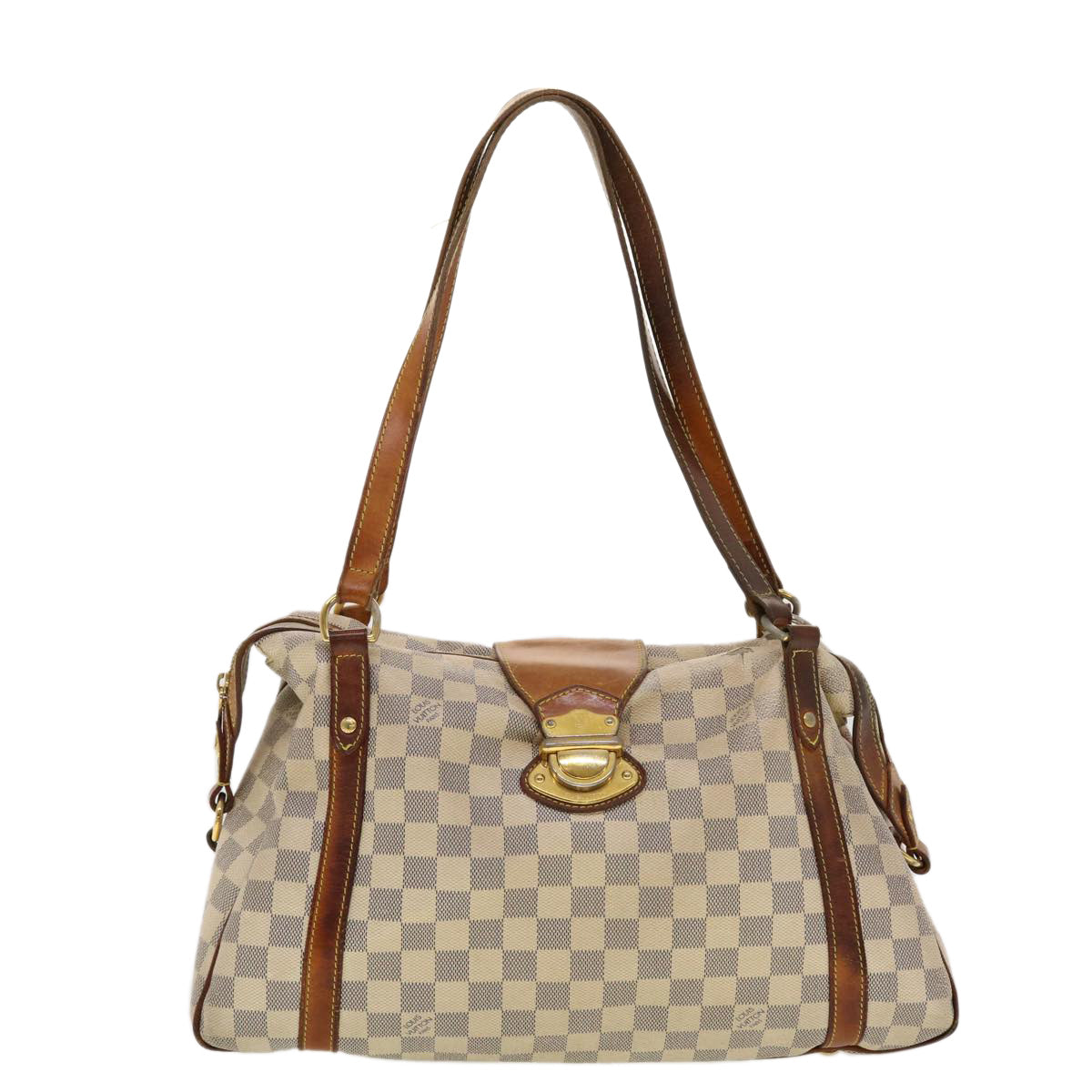 LOUIS VUITTON Damier Azur Stresa PM Tote Bag M51188 LV Auth bs4944