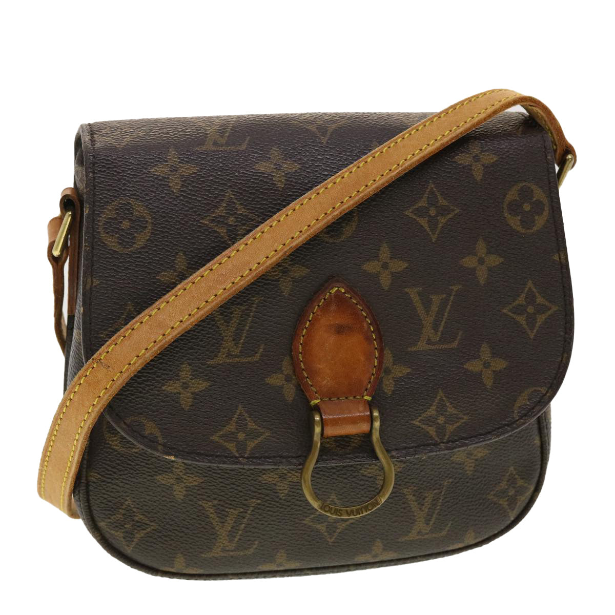 LOUIS VUITTON Monogram Saint Cloud PM Shoulder Bag M51244 LV Auth bs4947