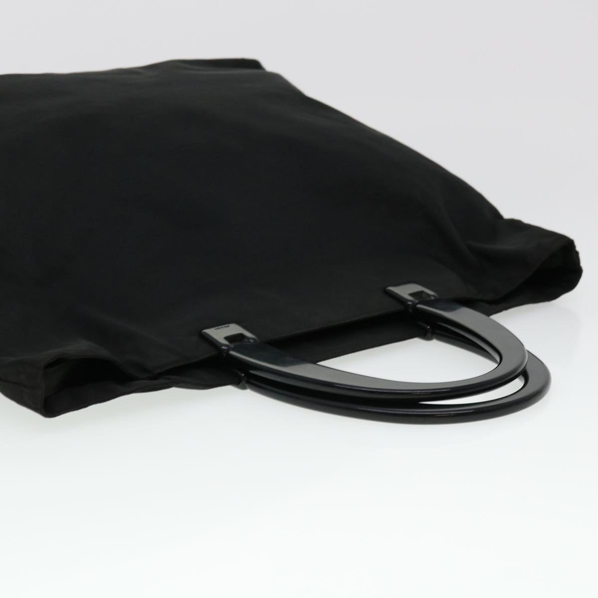 PRADA Hand Bag Nylon Black Auth bs4957