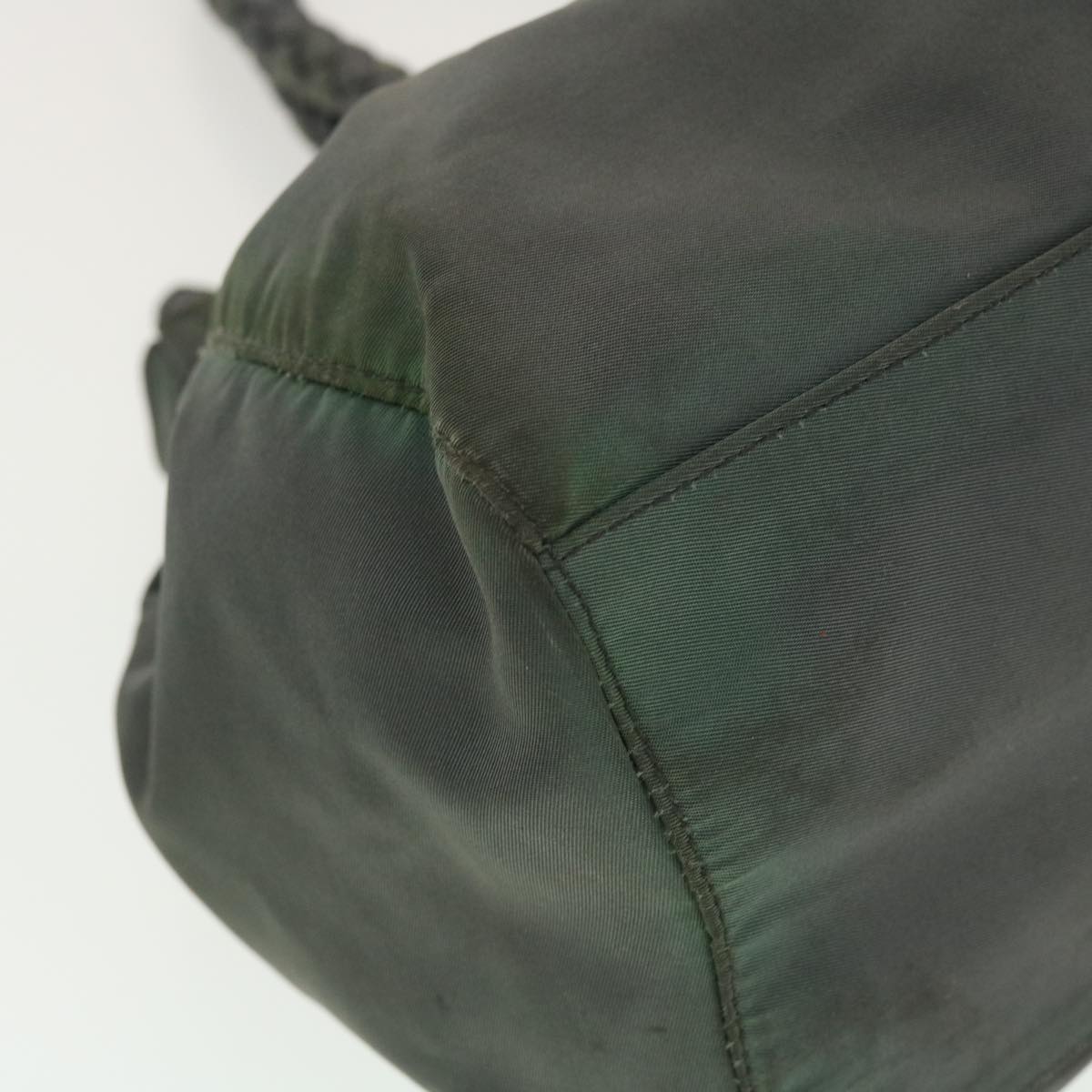 PRADA Hand Bag Nylon 2way Gray Auth bs4967