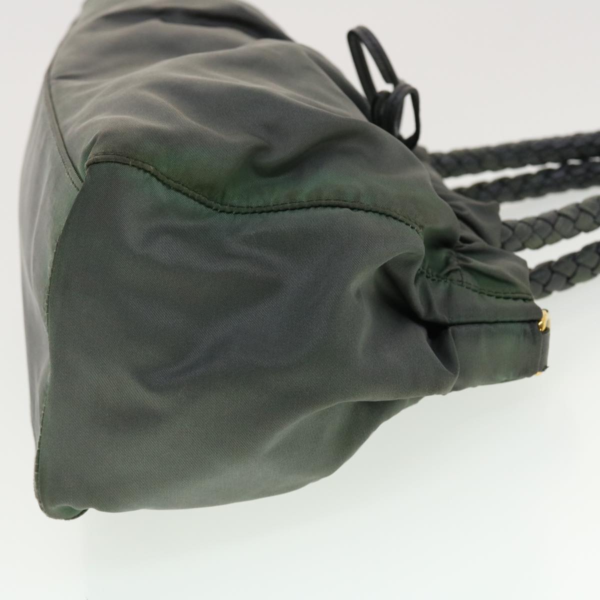 PRADA Hand Bag Nylon 2way Gray Auth bs4967