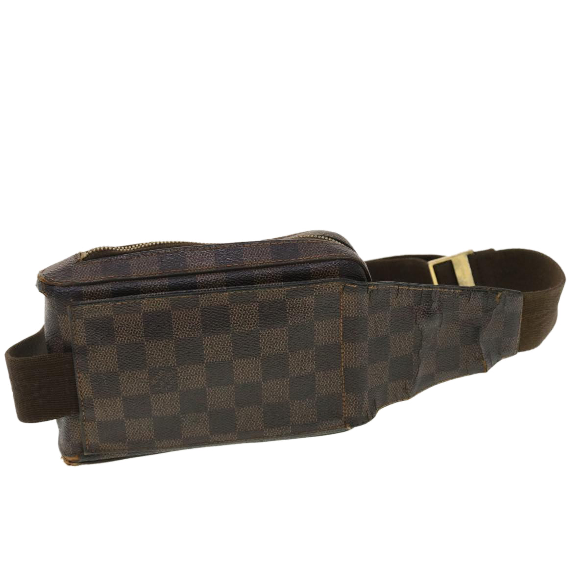 LOUIS VUITTON Damier Ebene Geronimos Shoulder Bag N51994 LV Auth bs4988