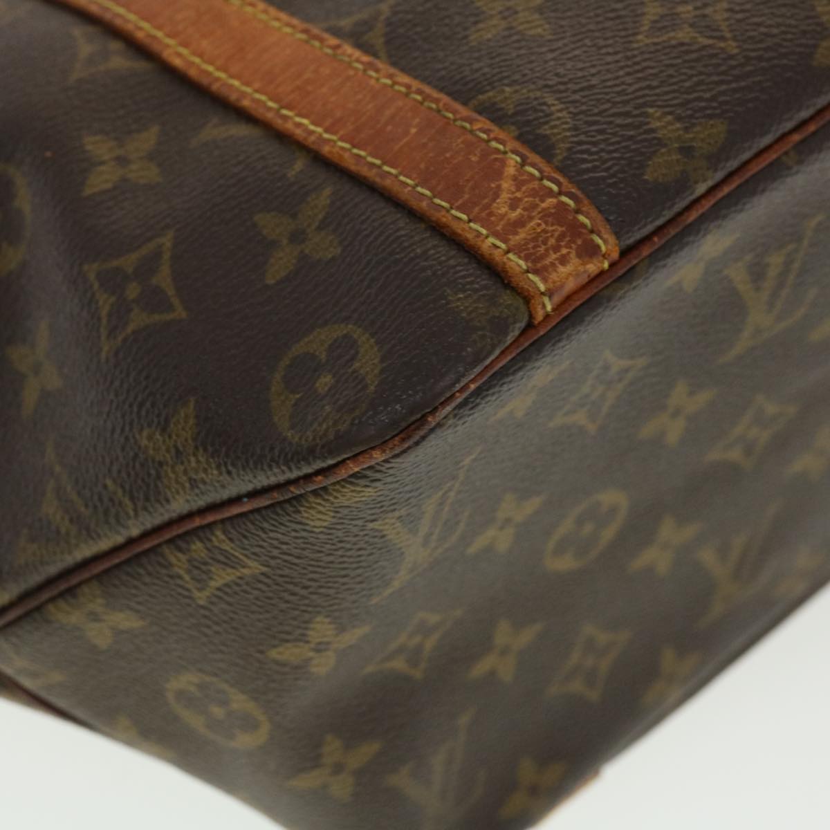 LOUIS VUITTON Monogram Sac Shopping Tote Bag M51108 LV Auth bs5010