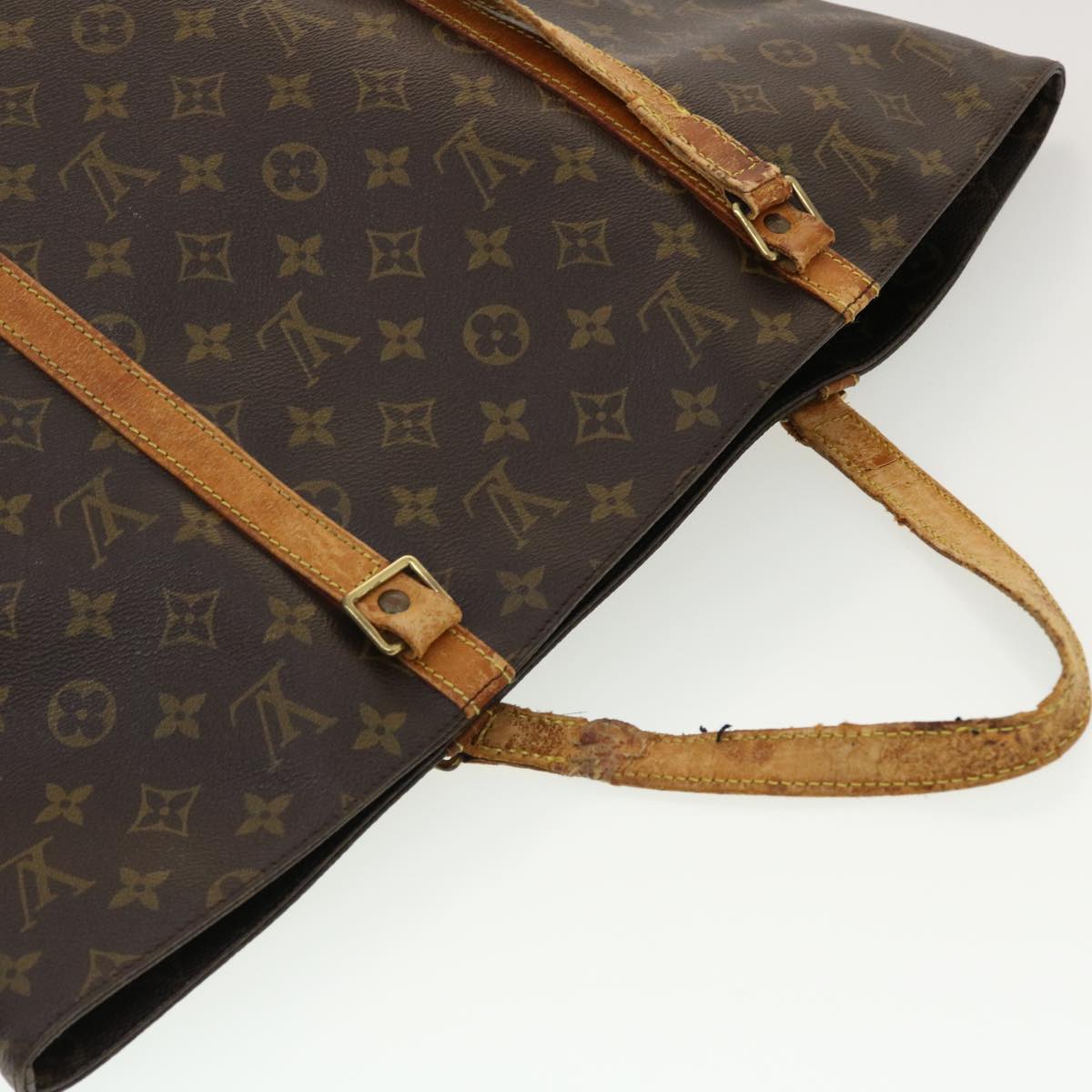 LOUIS VUITTON Monogram Sac Shopping Tote Bag M51108 LV Auth bs5010