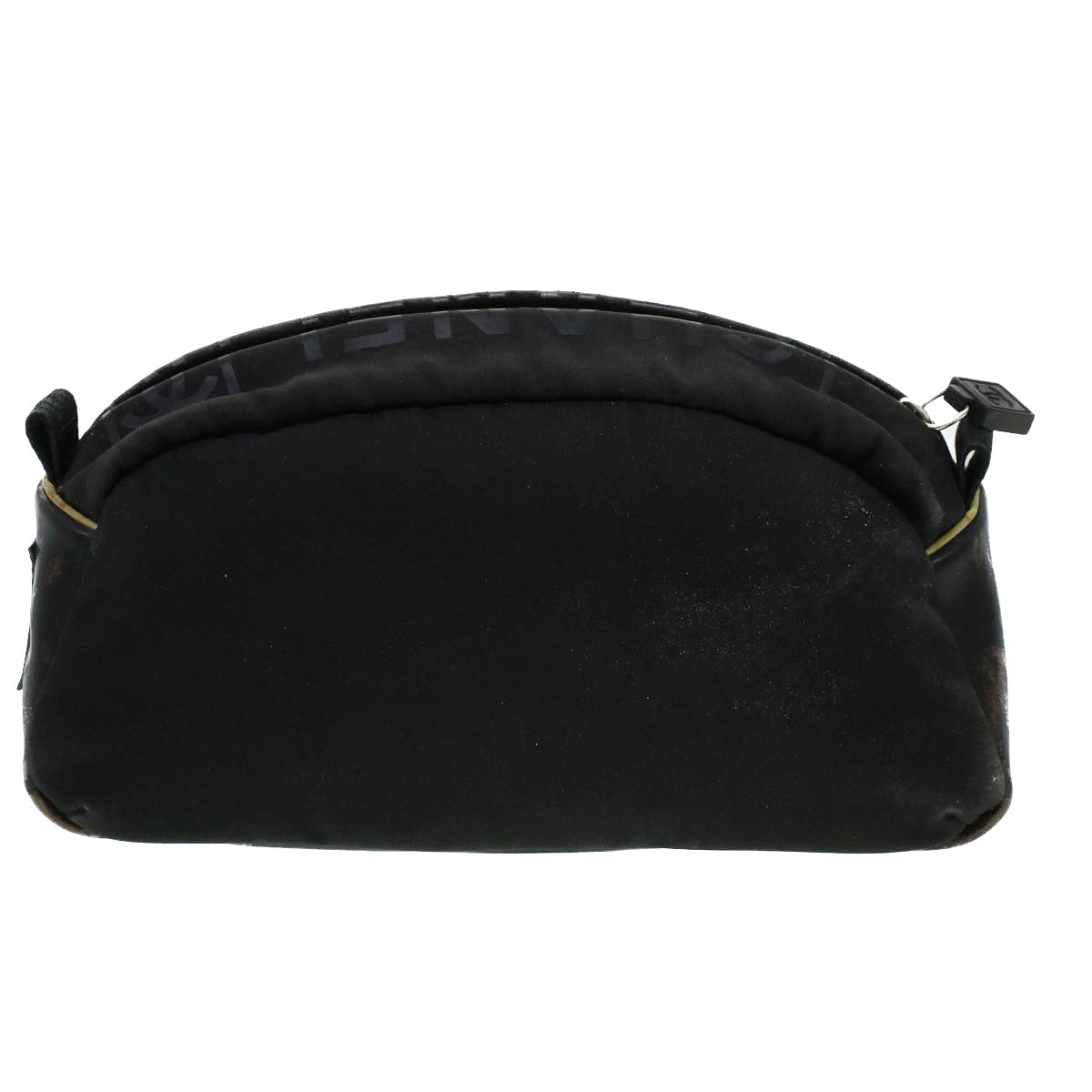 CHANEL Clutch Bag Nylon Black CC Auth bs5031 - 0