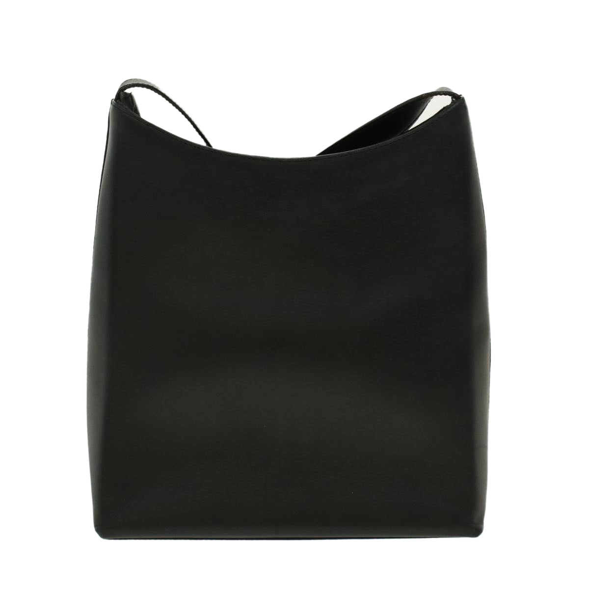 Salvatore Ferragamo Shoulder Bag Leather Black Auth bs5040 - 0