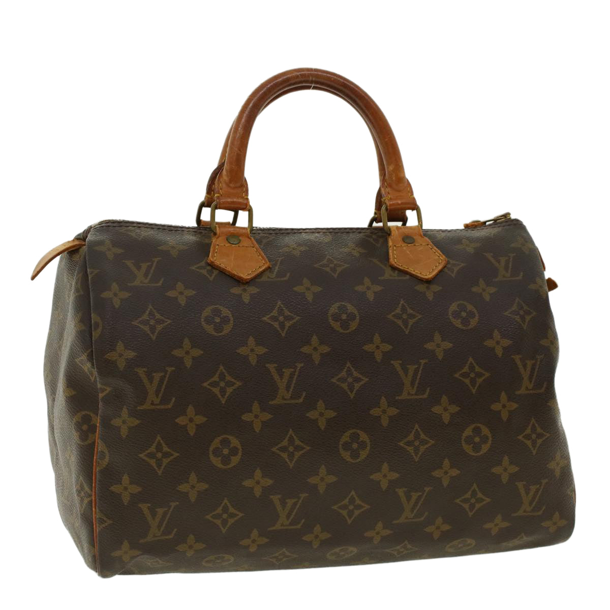 LOUIS VUITTON Monogram Speedy 30 Hand Bag M41526 LV Auth bs5065