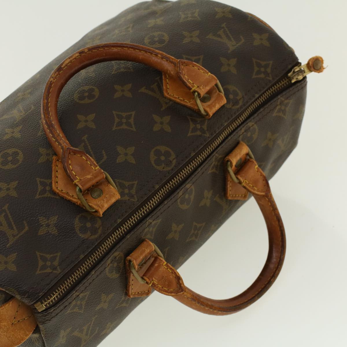 LOUIS VUITTON Monogram Speedy 30 Hand Bag M41526 LV Auth bs5065