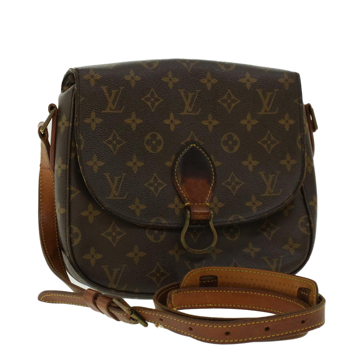 LOUIS VUITTON Monogram Saint Cloud GM Shoulder Bag M51242 LV Auth bs5088