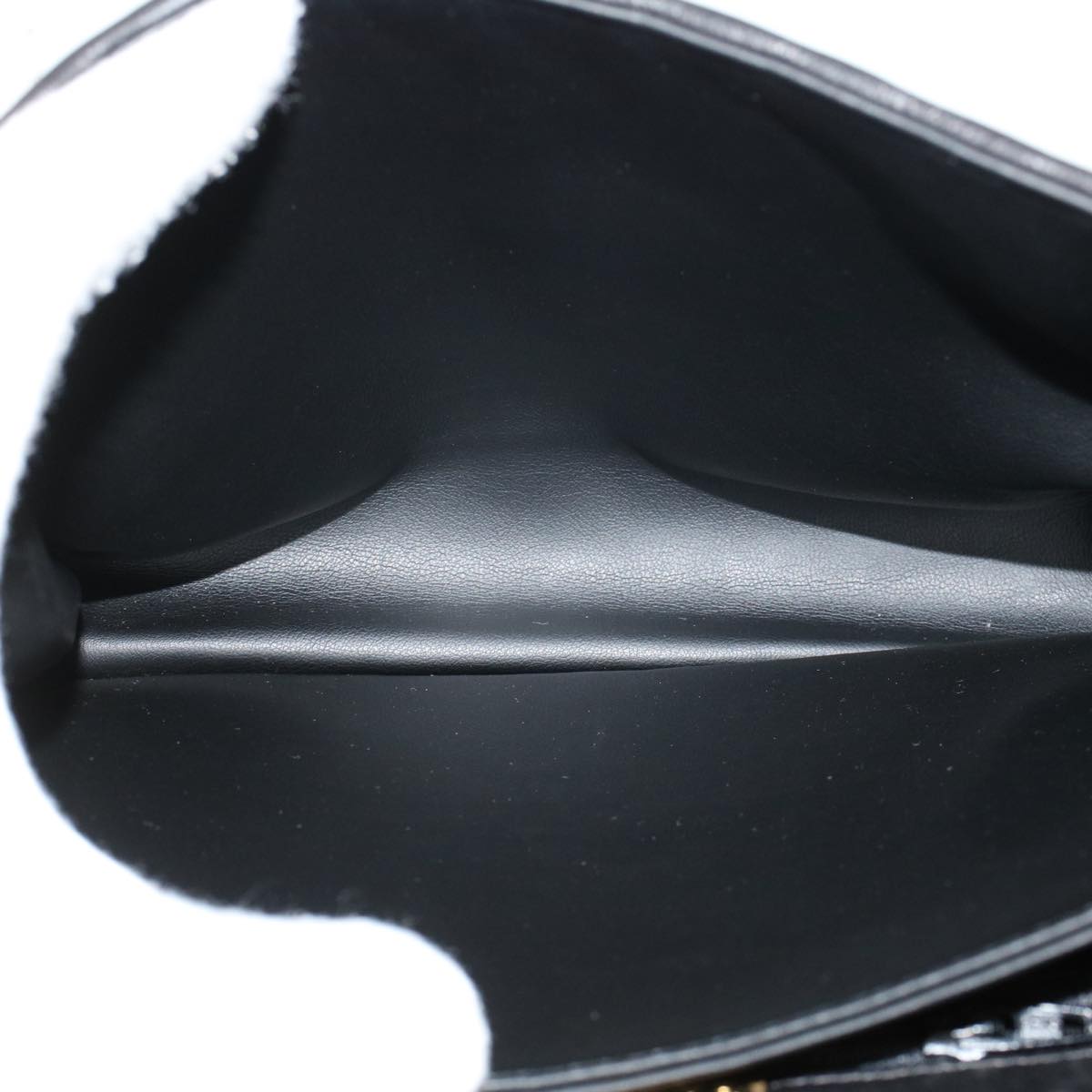BALLY Shoulder Bag Leather Black Auth bs5136