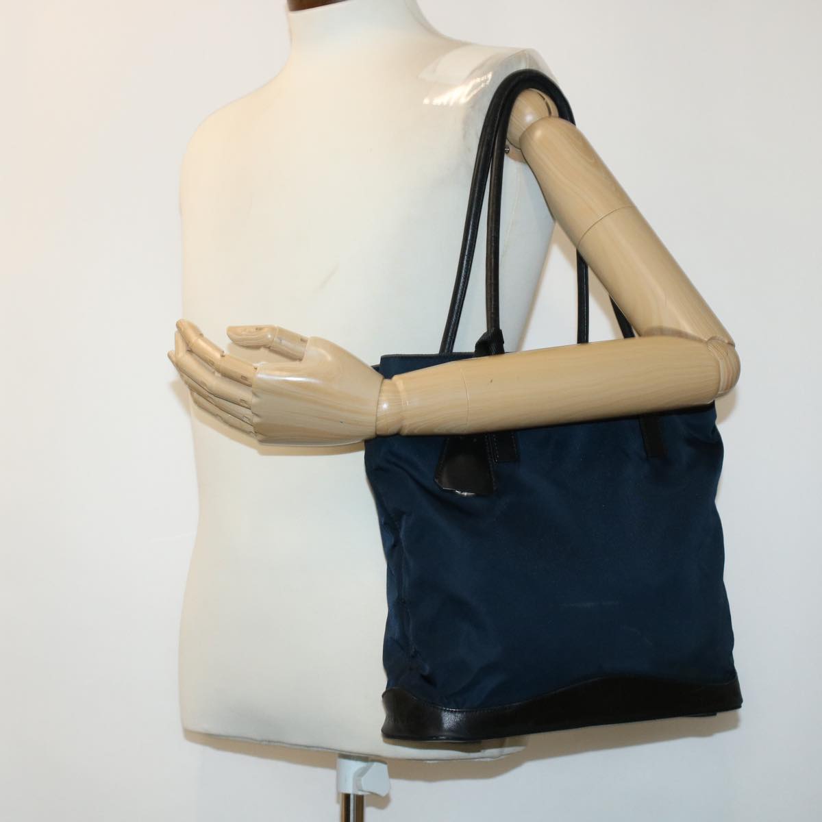 PRADA Shoulder Bag Nylon Navy Auth bs5140