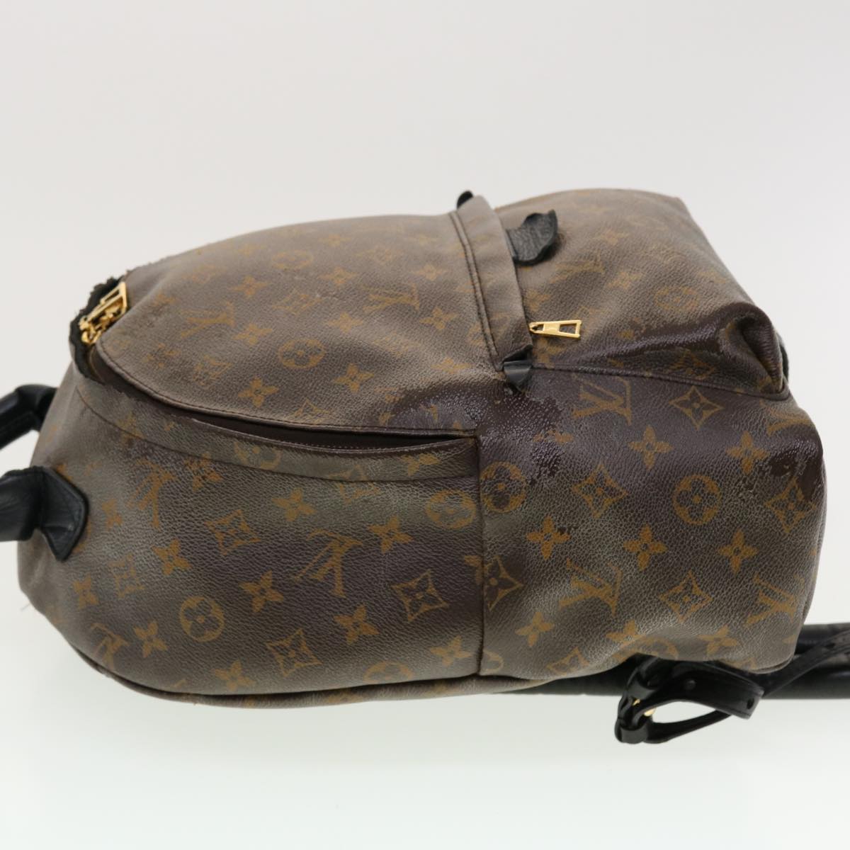 LOUIS VUITTON Monogram Palm Springs MM Backpack M44874 LV Auth bs5175