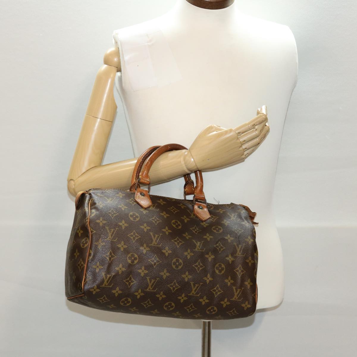 LOUIS VUITTON Monogram Speedy 30 Hand Bag M41526 LV Auth bs5182