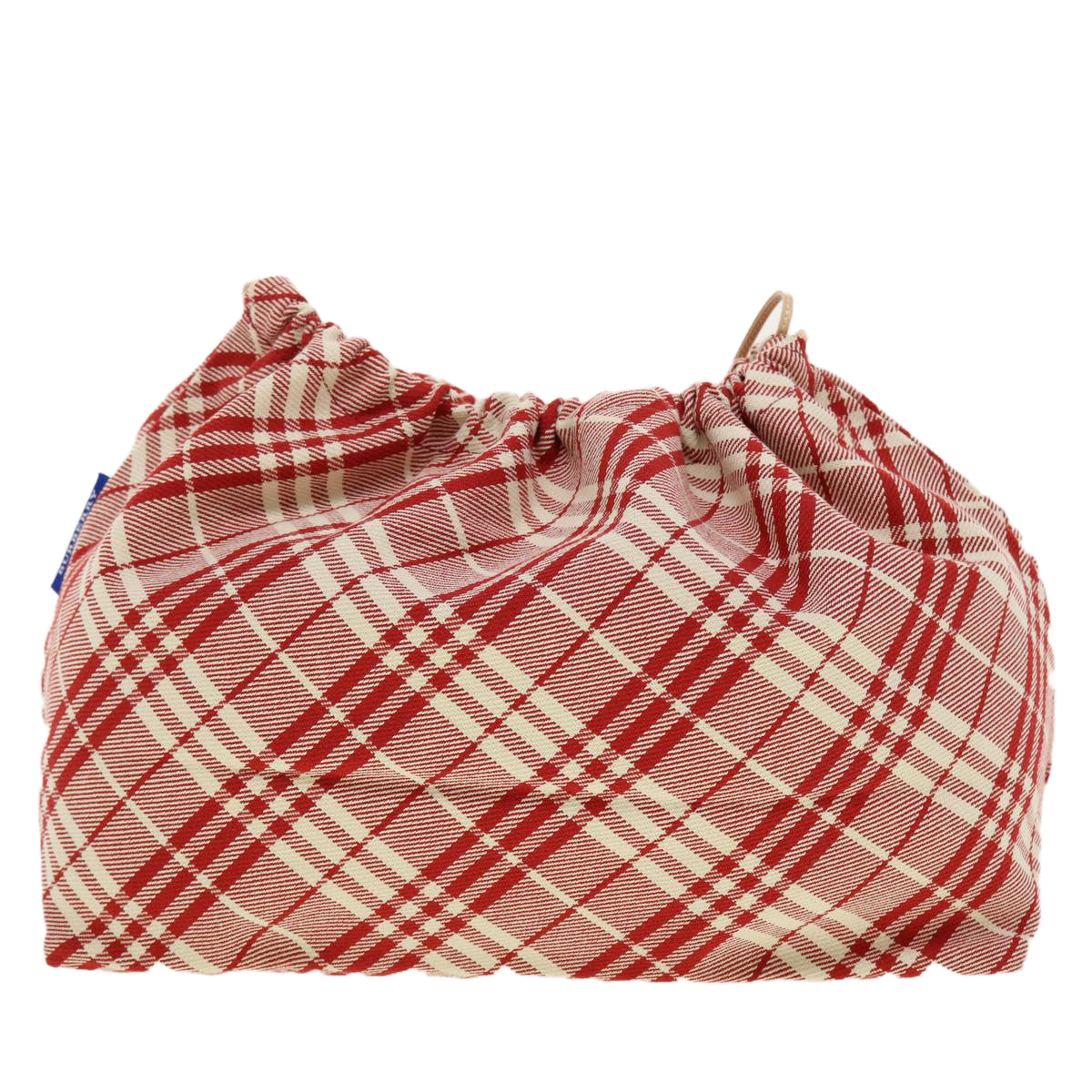 BURBERRY Nova Check Pouch Canvas Red Auth bs5198 - 0