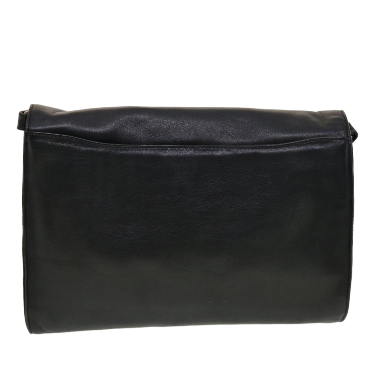 VALENTINO Shoulder Bag Leather Black Auth bs5209 - 0