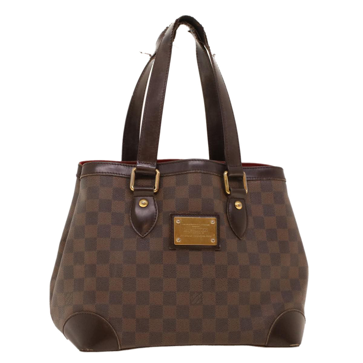 LOUIS VUITTON Damier Ebene Hampstead PM Tote Bag N51205 LV Auth bs5239