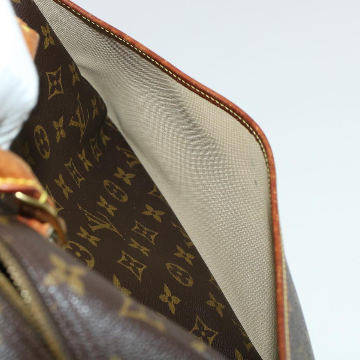 LOUIS VUITTON Monogram Deauville Hand Bag M47270 LV Auth bs5240