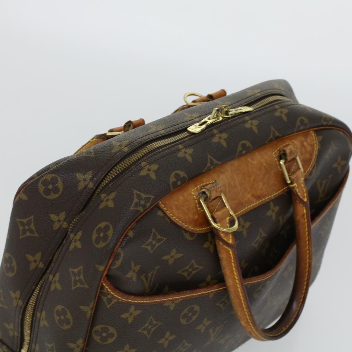 LOUIS VUITTON Monogram Deauville Hand Bag M47270 LV Auth bs5240