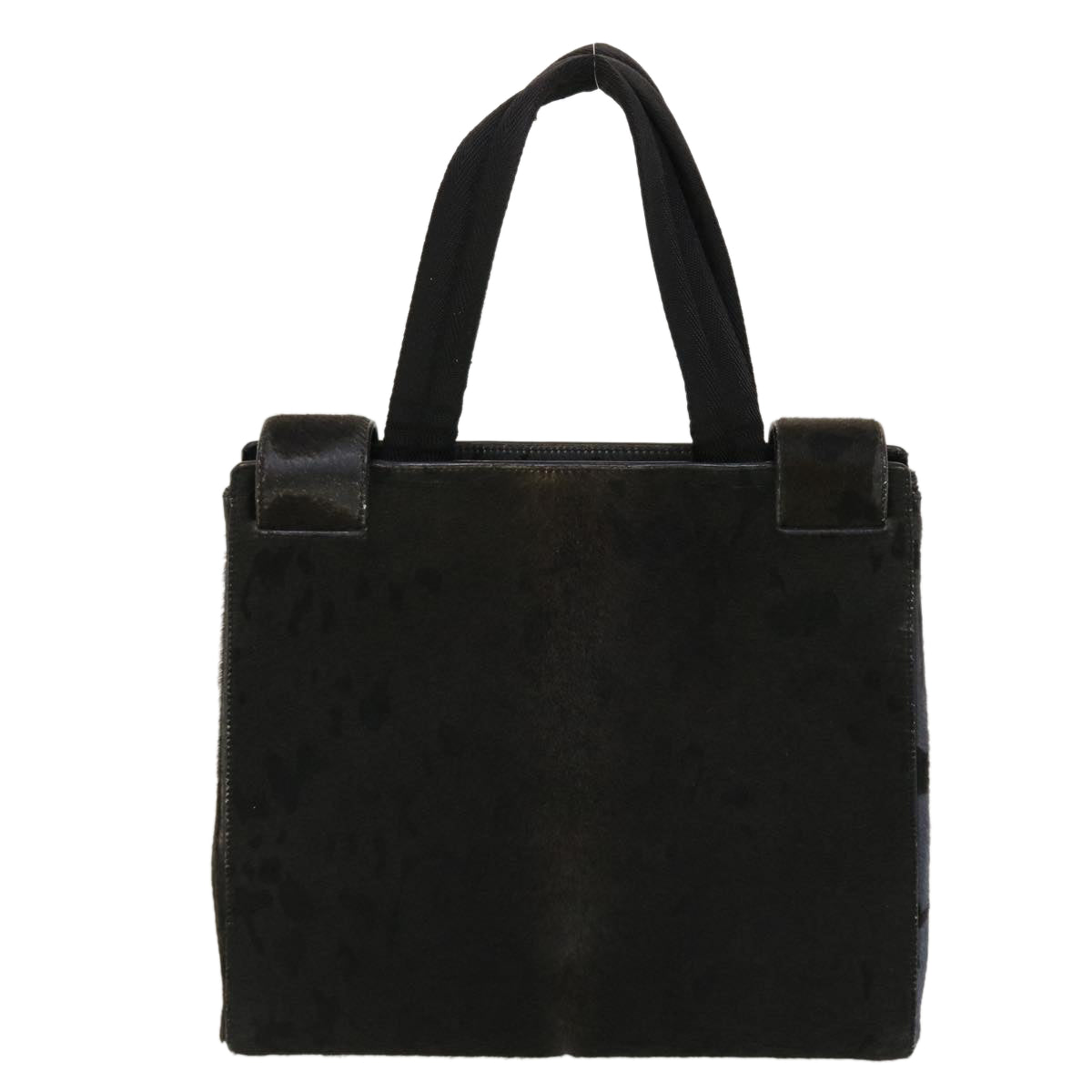 PRADA Hand Bag Harako leather Black Auth bs5268