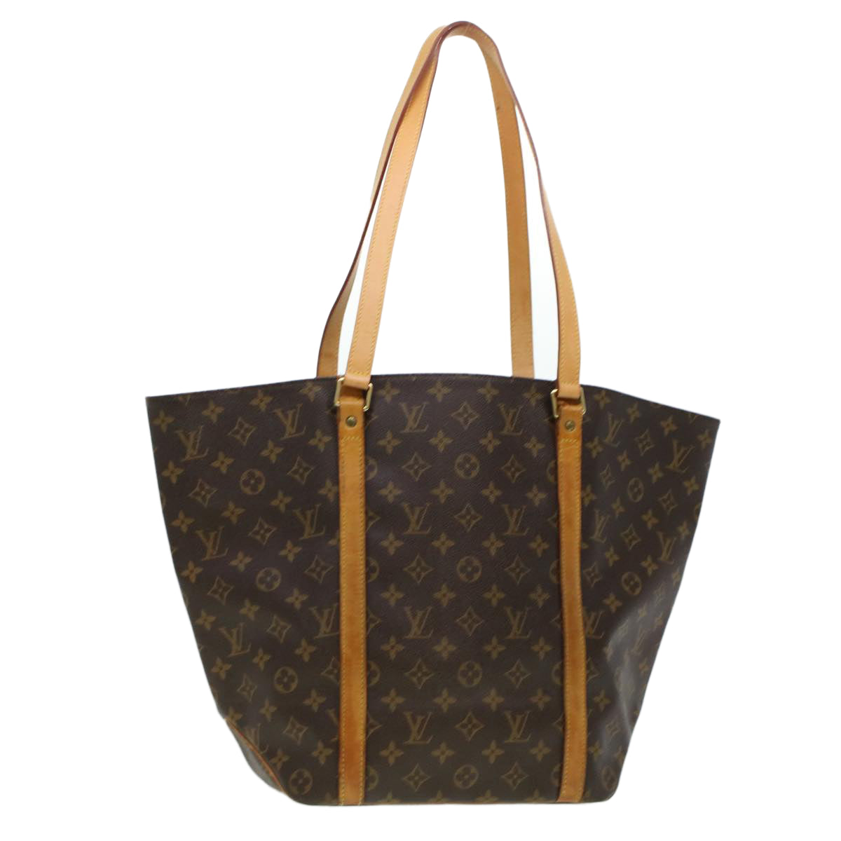 LOUIS VUITTON Monogram Sac Shopping Tote Bag M51108 LV Auth bs5290