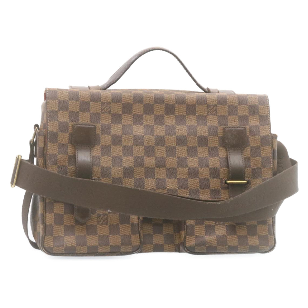 LOUIS VUITTON Damier Ebene Broadway Shoulder Bag N42270 LV Auth bs534