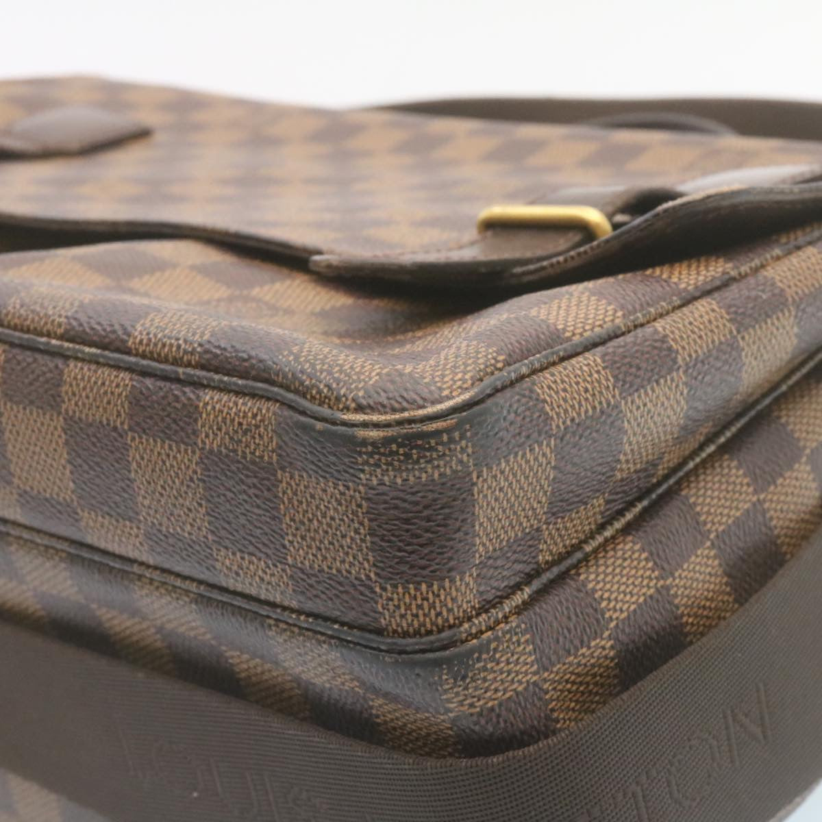 LOUIS VUITTON Damier Ebene Broadway Shoulder Bag N42270 LV Auth bs534