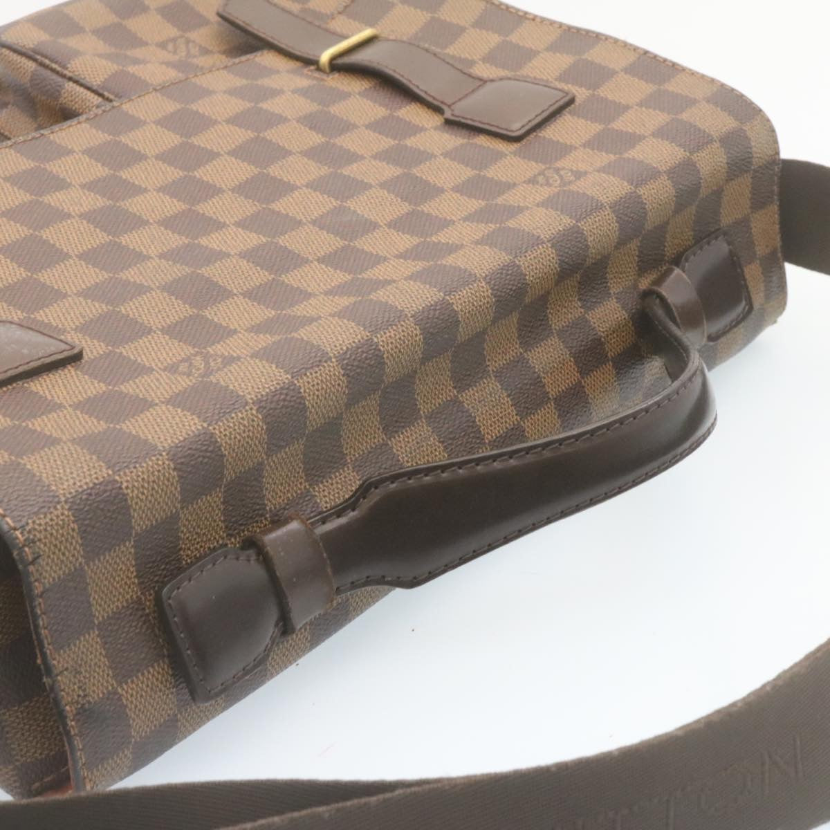 LOUIS VUITTON Damier Ebene Broadway Shoulder Bag N42270 LV Auth bs534