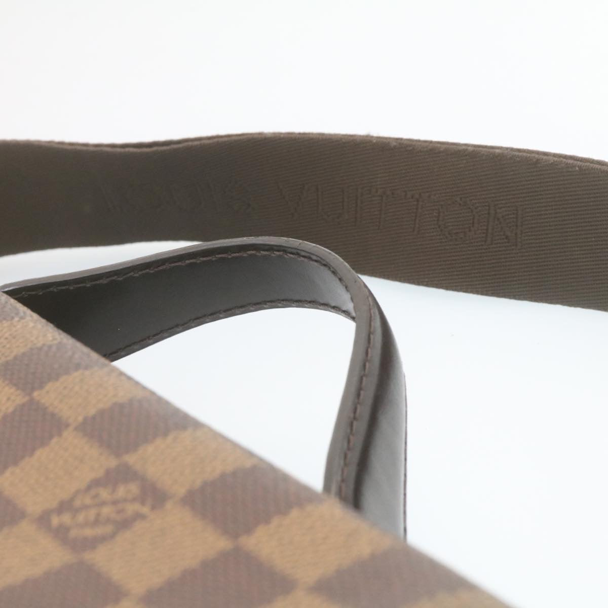 LOUIS VUITTON Damier Ebene Broadway Shoulder Bag N42270 LV Auth bs534