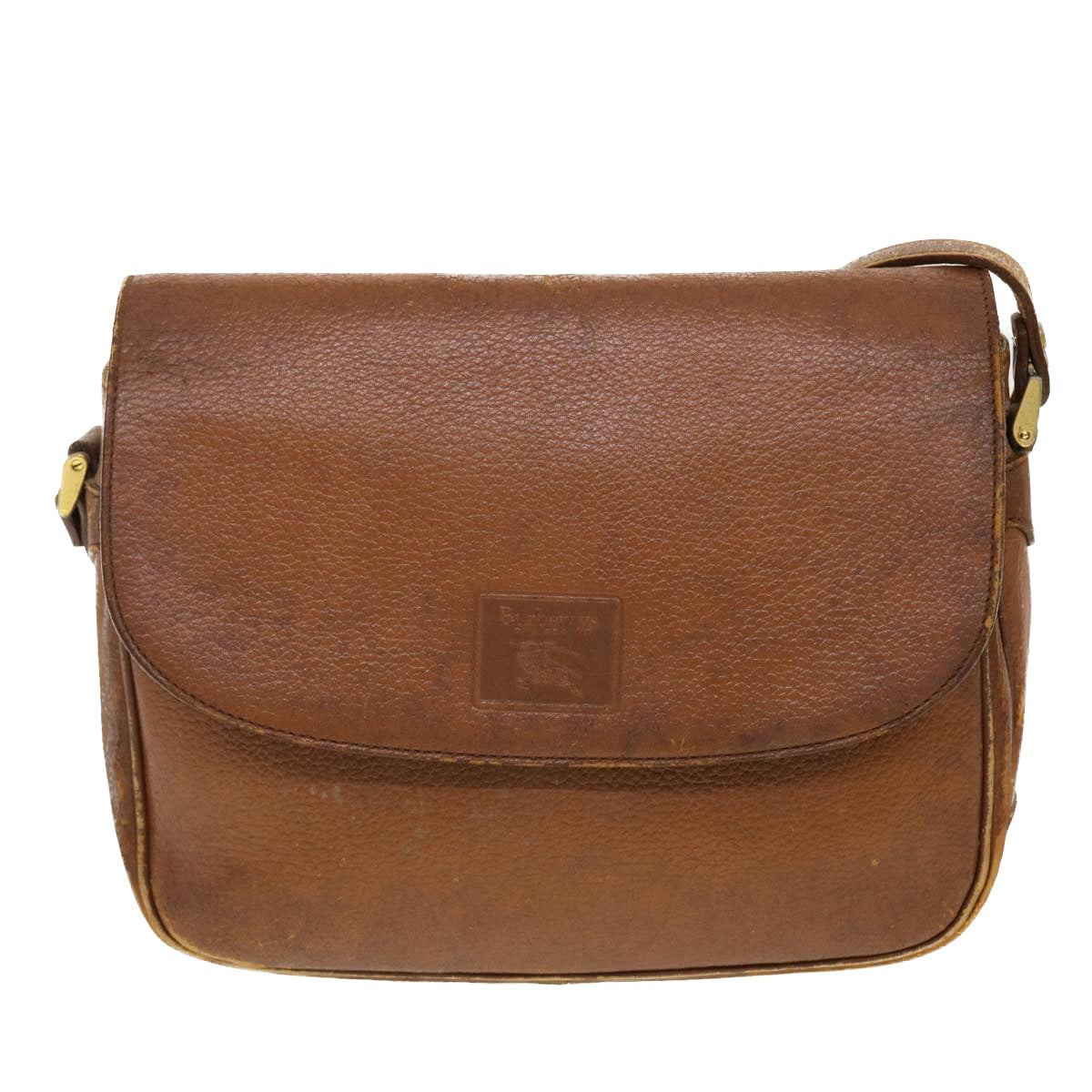 Burberrys Clutch Shoulder Bag Leather 2Set Black Brown Auth bs5344 - 0