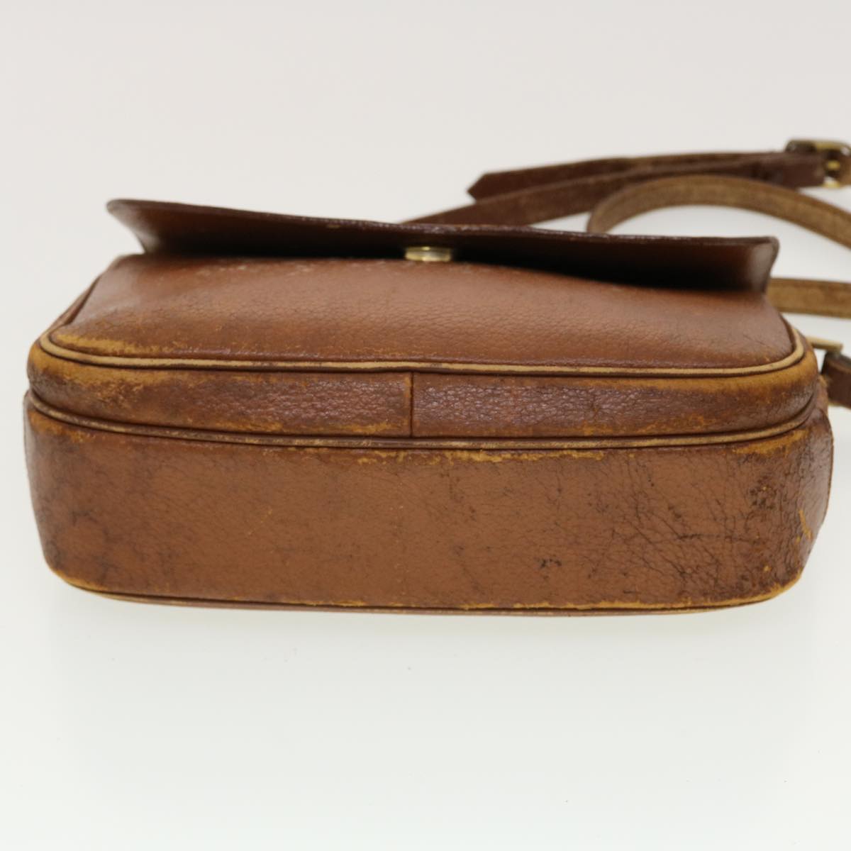 Burberrys Clutch Shoulder Bag Leather 2Set Black Brown Auth bs5344