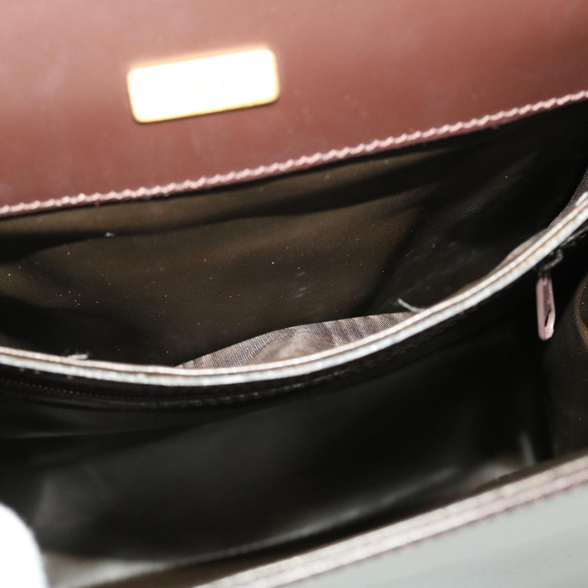BALLY Shoulder Bag Leather Brown Auth bs5350