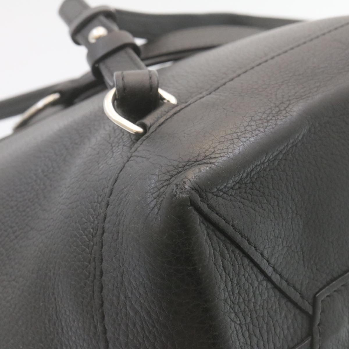 LOUIS VUITTON Calfskin Leather Turn Lock Rock Me Backpack Black M41815 Auth bs536A