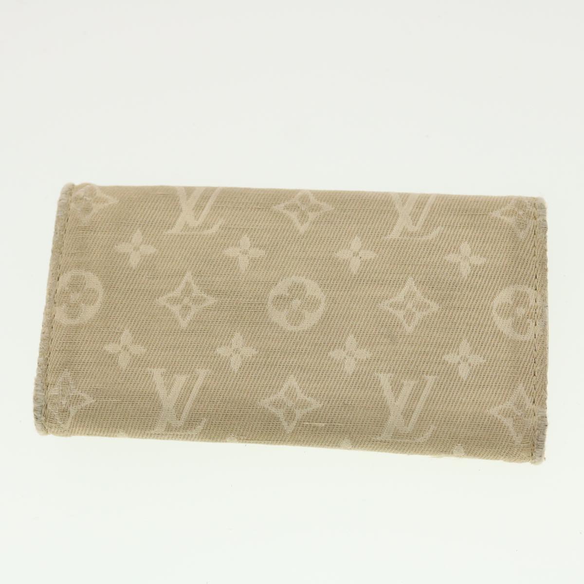 LOUIS VUITTON Monogram Damier Azur Key Case Wallet 6Set Beige LV Auth bs5368