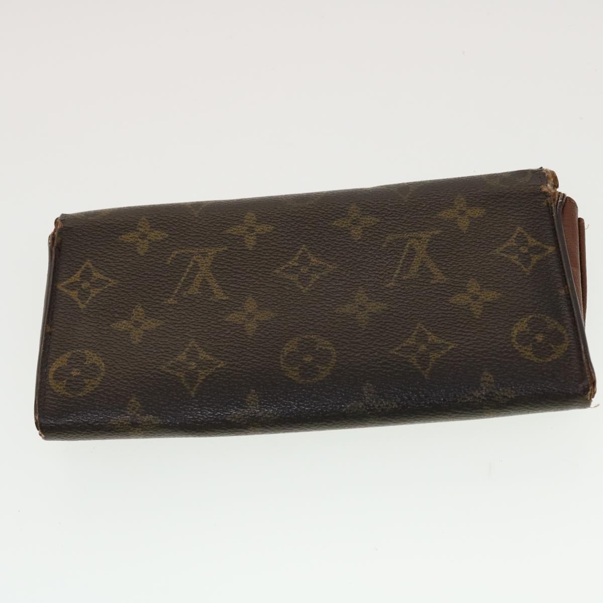 LOUIS VUITTON Monogram Damier Azur Key Case Wallet 6Set Beige LV Auth bs5368