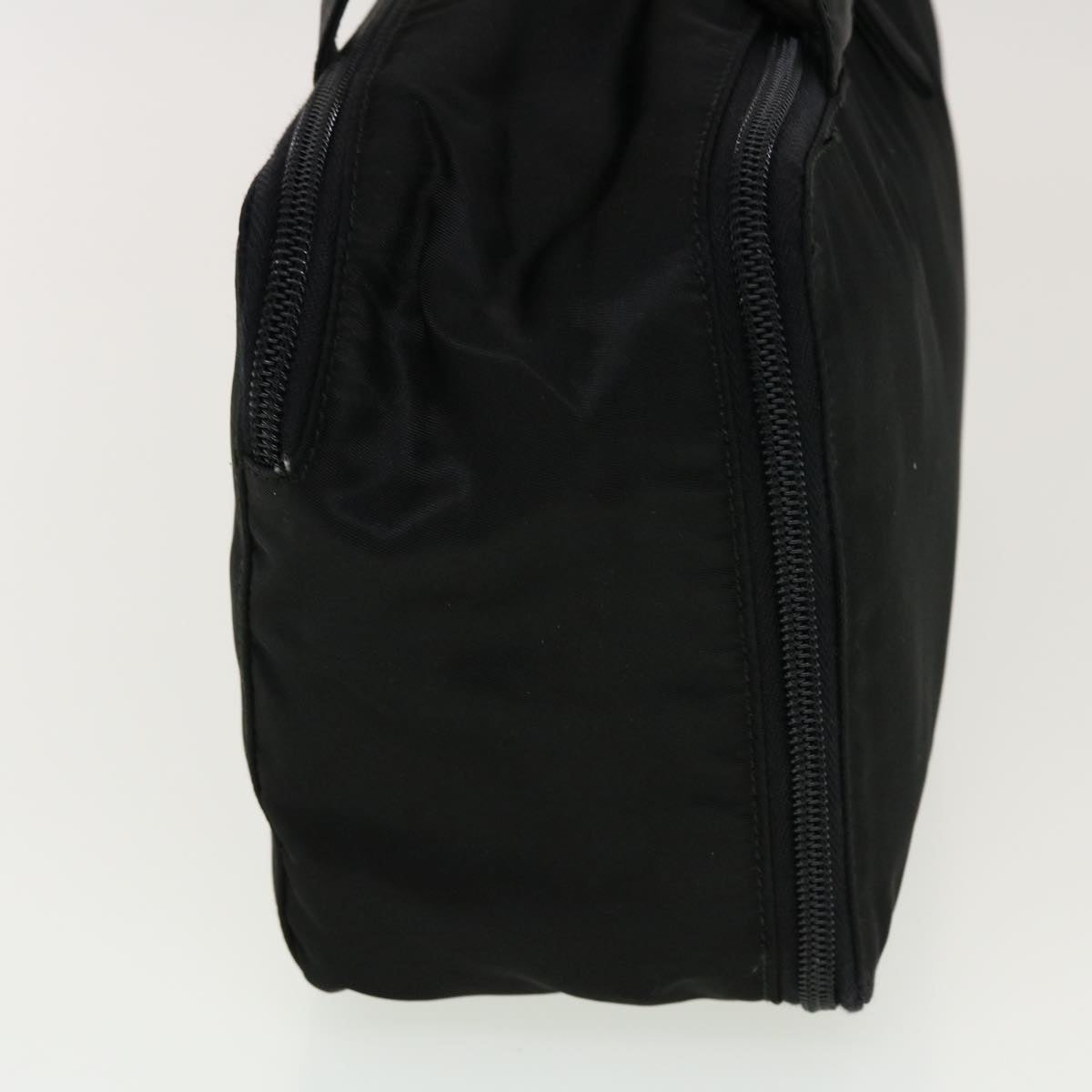 PRADA Hand Bag Nylon Black Auth bs5384