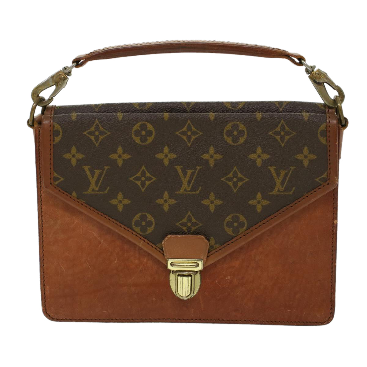 LOUIS VUITTON Monogram Sac Biface Hand Bag 2way M51310 LV Auth bs5391