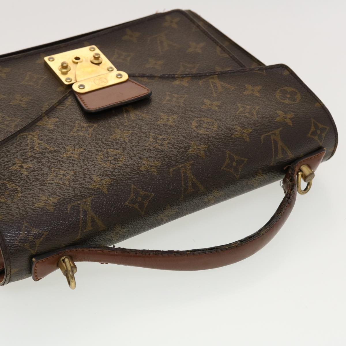 LOUIS VUITTON Monogram Monceau 28 Hand Bag 2way M51185 LV Auth bs5415