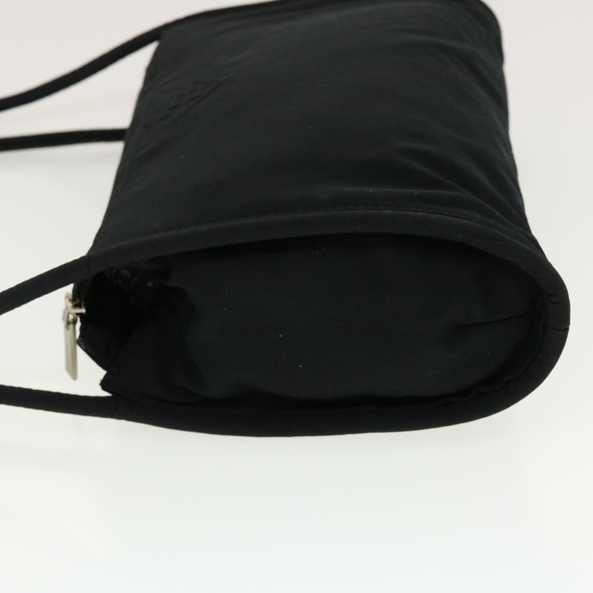 BOTTEGAVENETA Shoulder Bag Nylon Black Auth bs5421