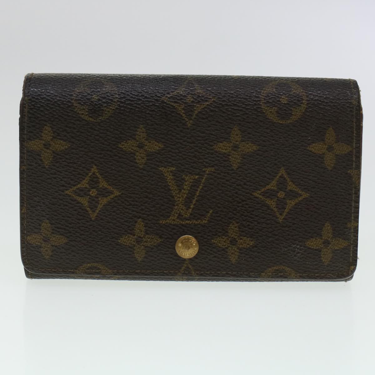 LOUIS VUITTON Monogram Damier Azur Ebene Wallet 6Set LV Auth bs5447