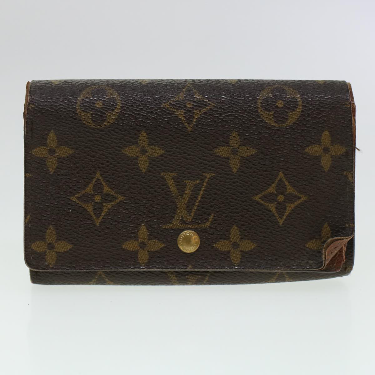 LOUIS VUITTON Monogram Damier Azur Ebene Wallet 6Set LV Auth bs5447