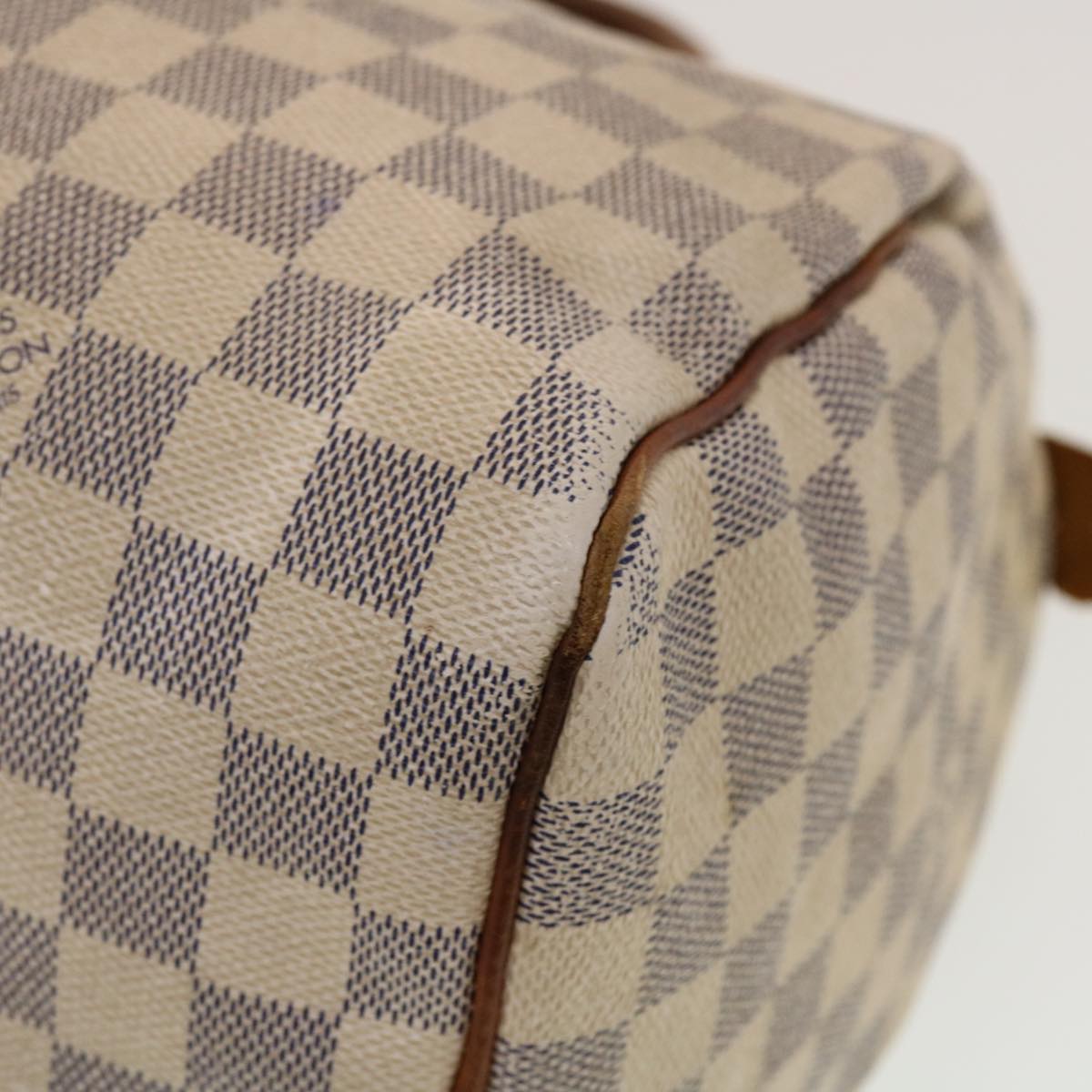 LOUIS VUITTON Damier Azur Speedy 30 Hand Bag N41533 LV Auth bs5457