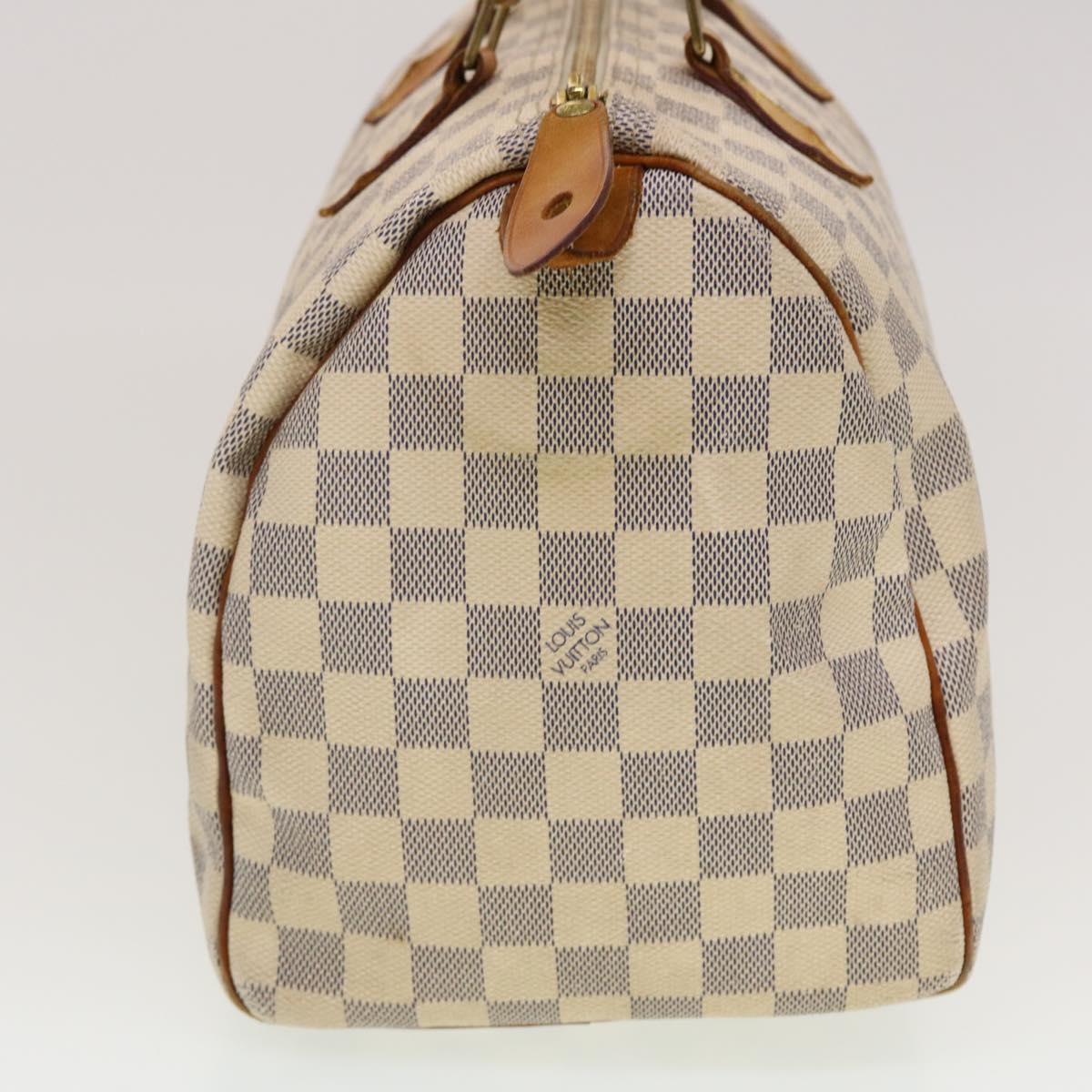 LOUIS VUITTON Damier Azur Speedy 30 Hand Bag N41533 LV Auth bs5457