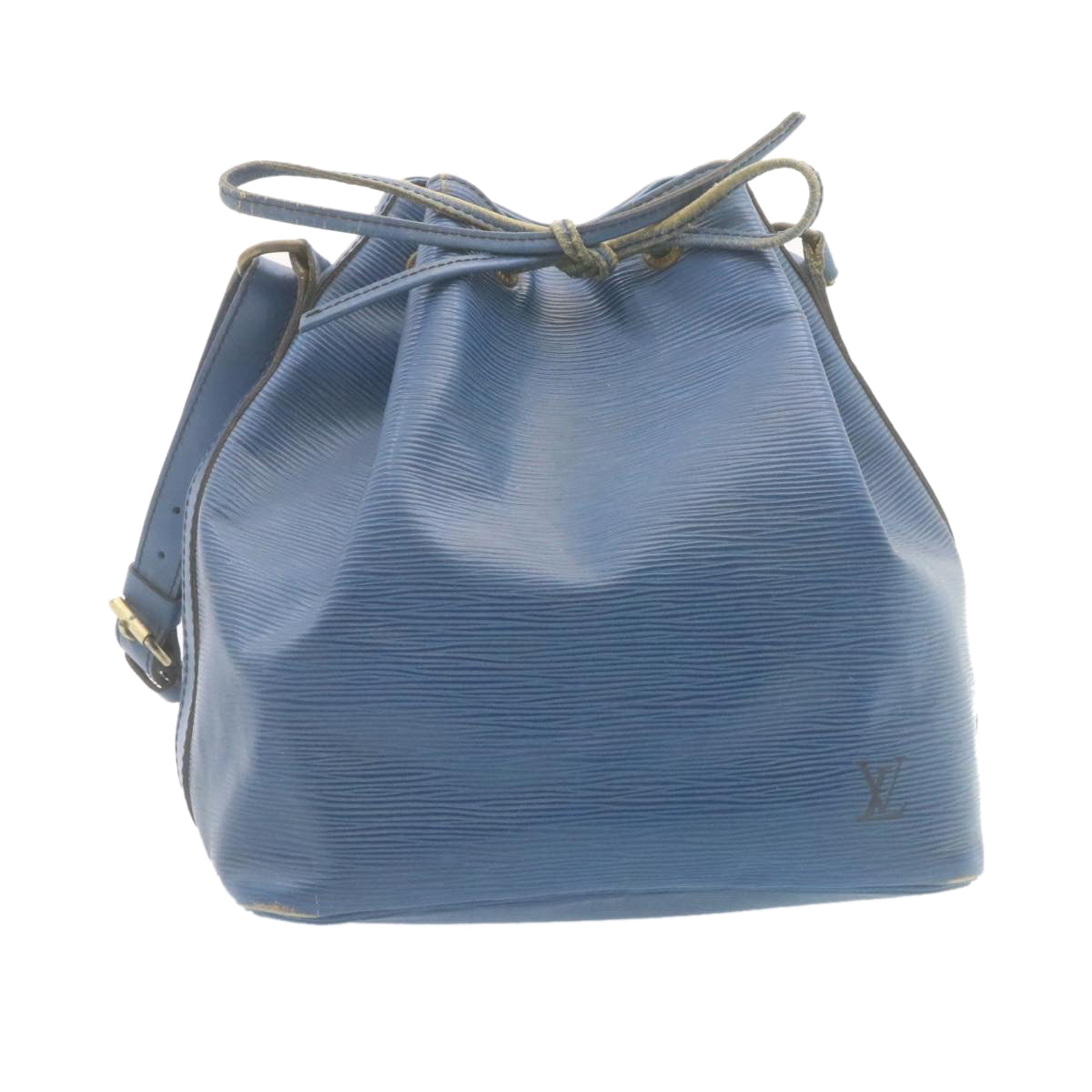 LOUIS VUITTON Epi Petit Noe Shoulder Bag Blue M44105 LV Auth bs546