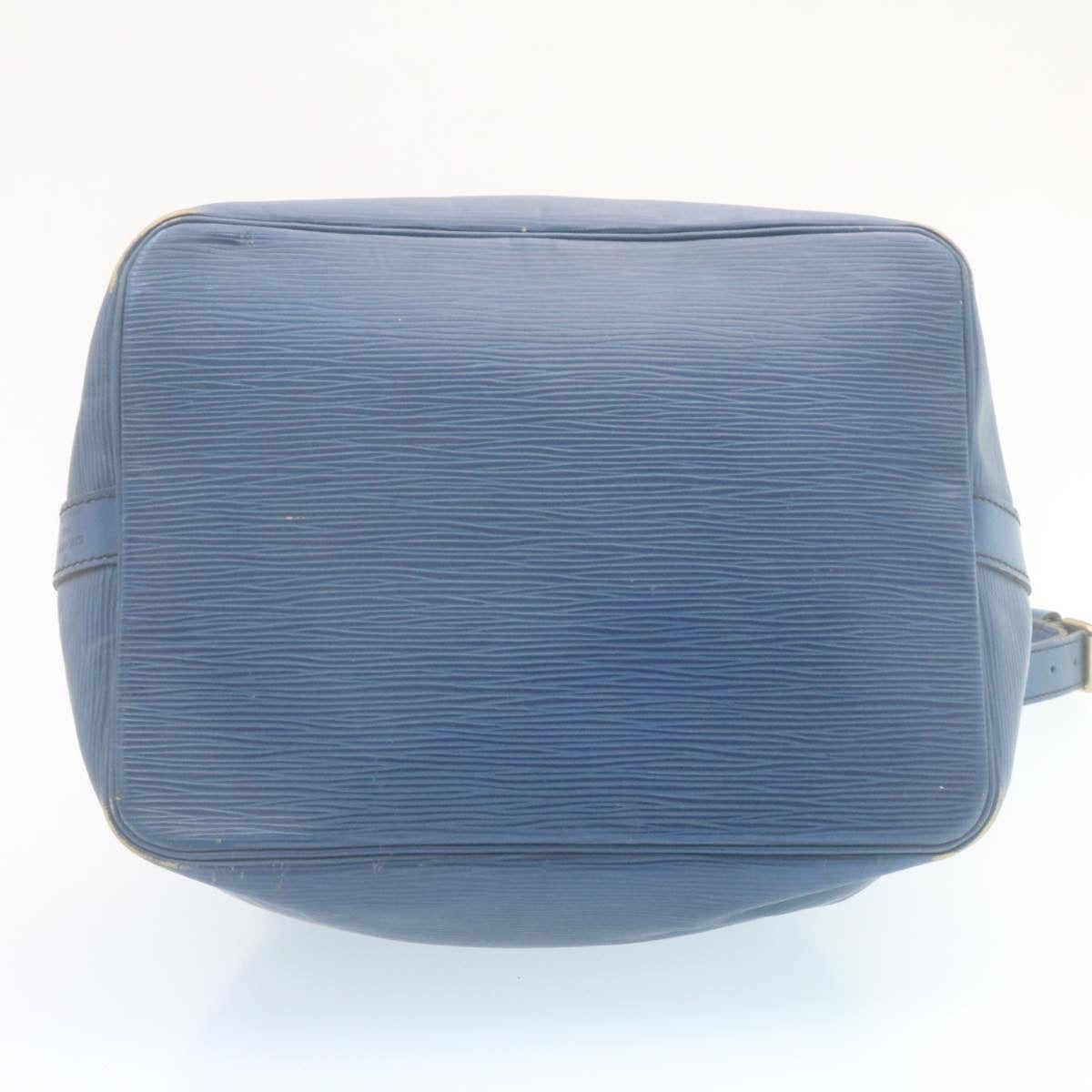 LOUIS VUITTON Epi Petit Noe Shoulder Bag Blue M44105 LV Auth bs546