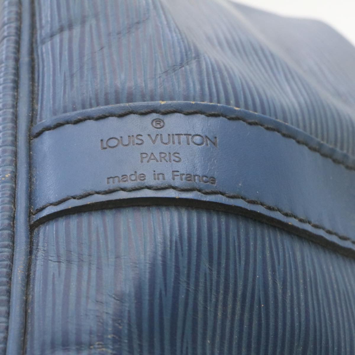 LOUIS VUITTON Epi Petit Noe Shoulder Bag Blue M44105 LV Auth bs546