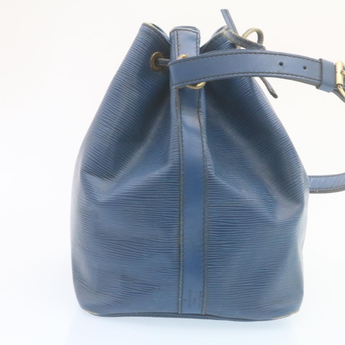 LOUIS VUITTON Epi Petit Noe Shoulder Bag Blue M44105 LV Auth bs546