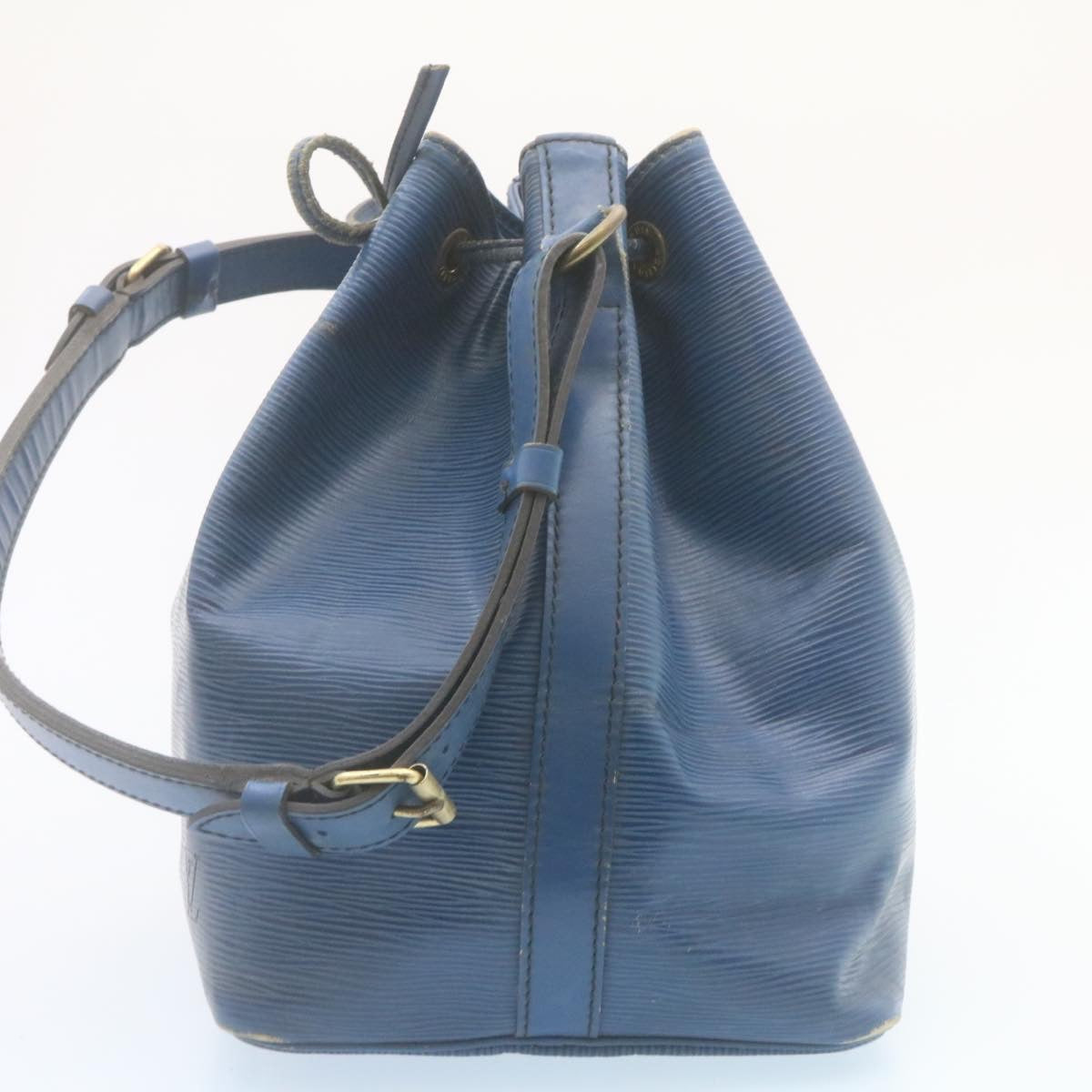 LOUIS VUITTON Epi Petit Noe Shoulder Bag Blue M44105 LV Auth bs546